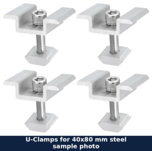 U-Clamps — For 40*80mm Steel