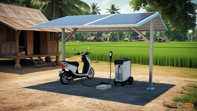Solar charging station – Example images