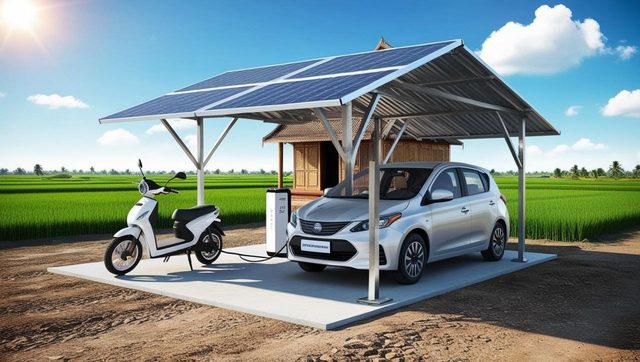 Solar charging station – Example images