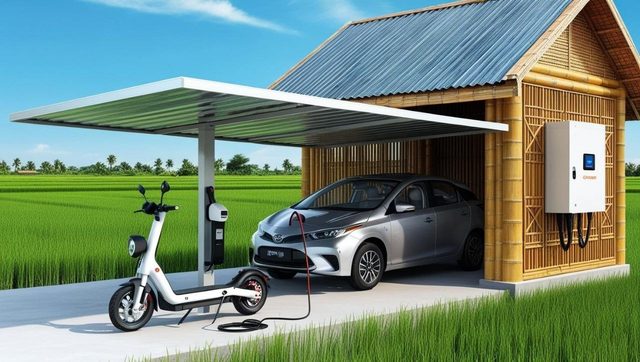 Solar charging station – Example images