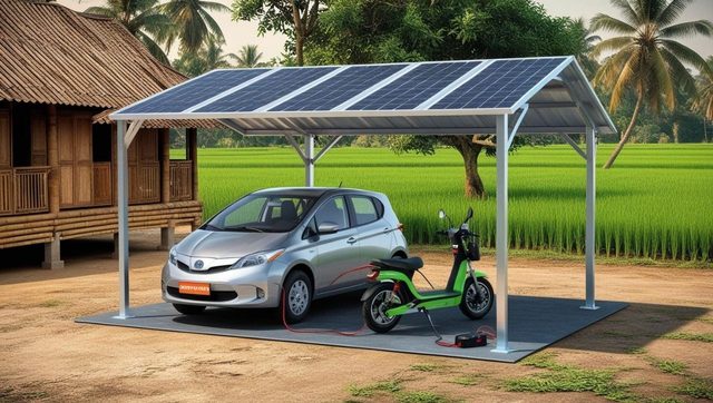 Solar charging station – Example images