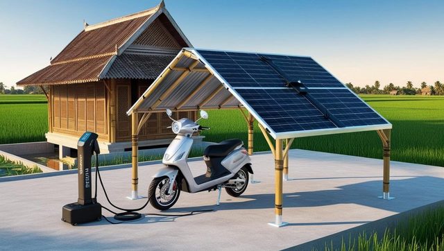 Solar charging station – Example images