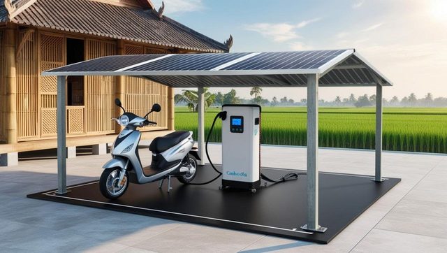 Solar charging station – Example images