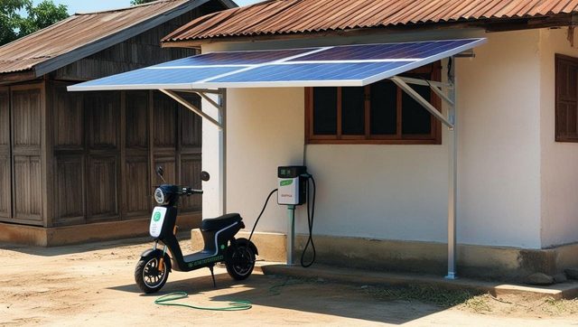 Solar charging station – Example images