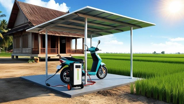 Solar charging station – Example images