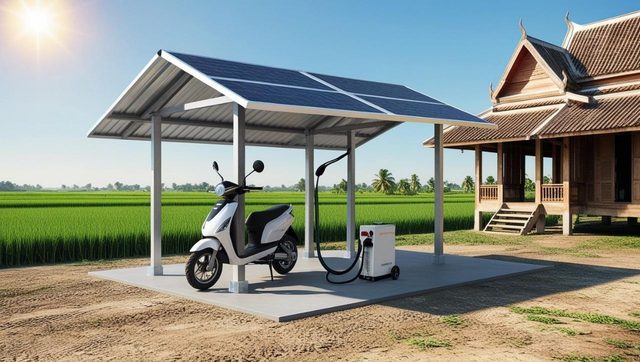 Solar charging station – Example images