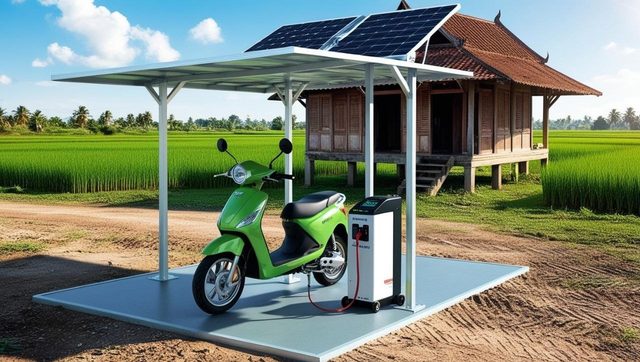 Solar charging station – Example images