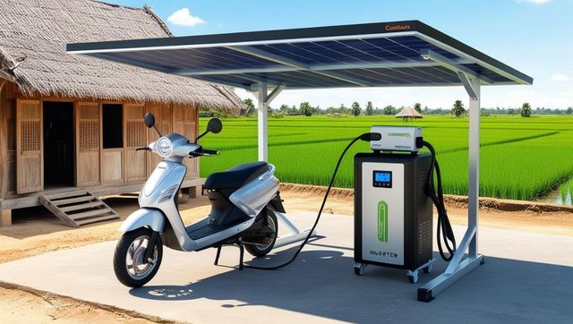 Solar charging station – Example images