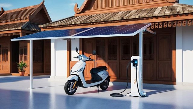 Solar charging station – Example images