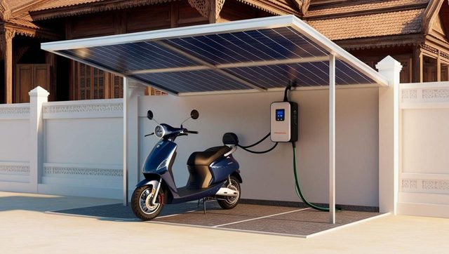 Solar charging station – Example images
