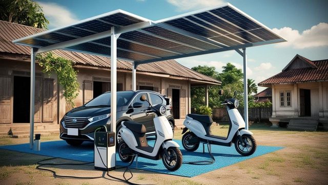 Solar charging station – Example images