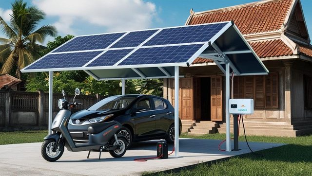 Solar charging station – Example images