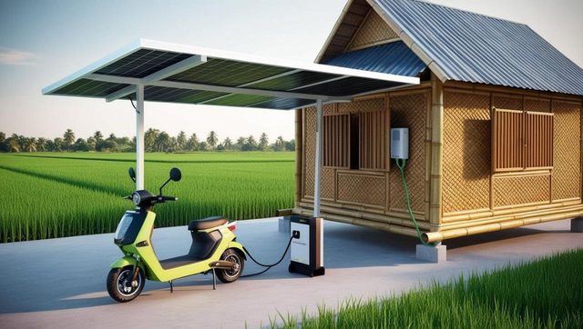Solar charging station – Example images