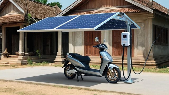 Solar charging station – Example images