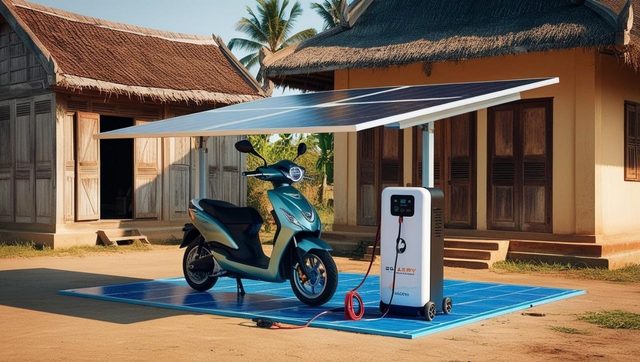 Solar charging station – Example images