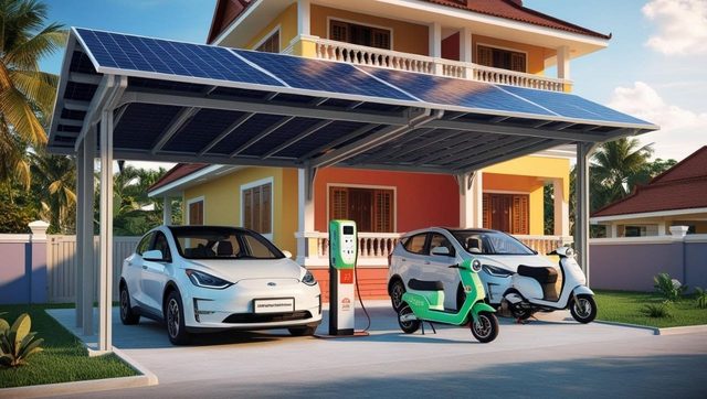 Solar charging station – Example images