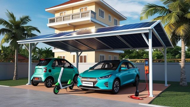 Solar charging station – Example images